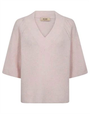 MMTaci 3/4 V-Neck Strik - Ballet Slipper